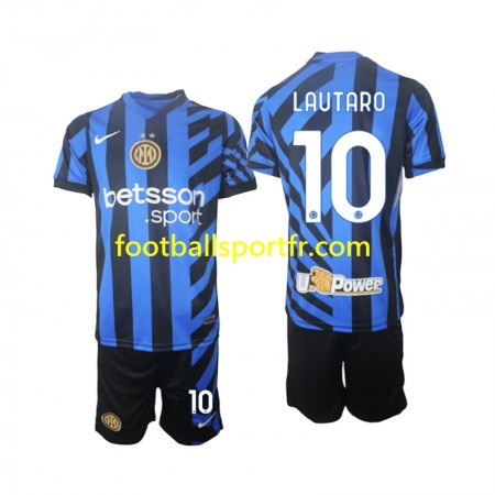 Tenue Inter Milan Lautaro 10 Enfant Domicile 2024-2025 Maillot de Foot